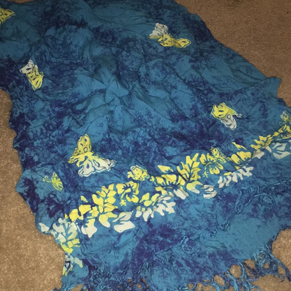 Butterfly tie dye sarong